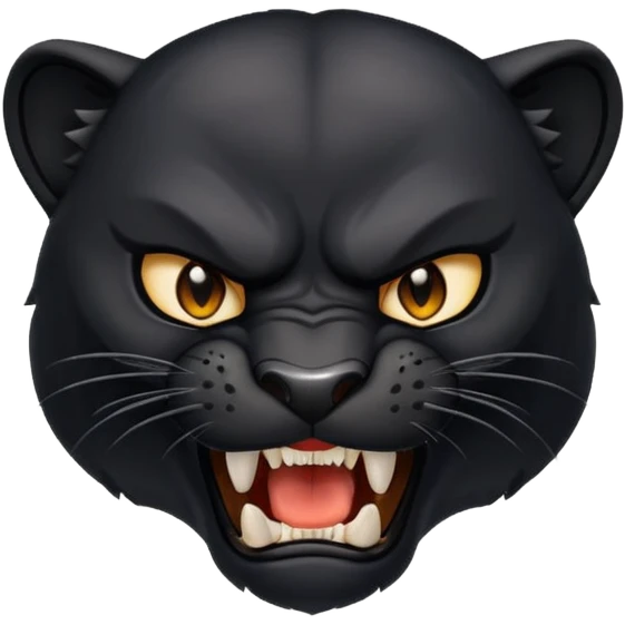 angry panther animal emoji