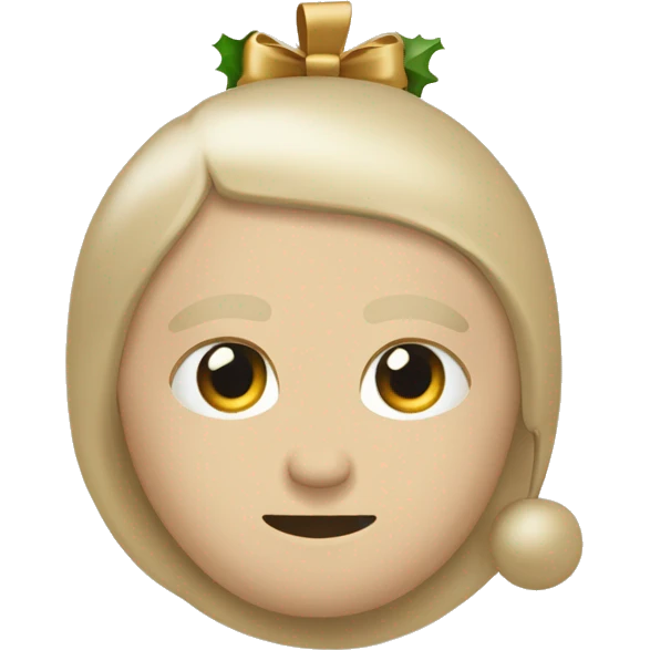 Beige Weihnachtsschleife emoji