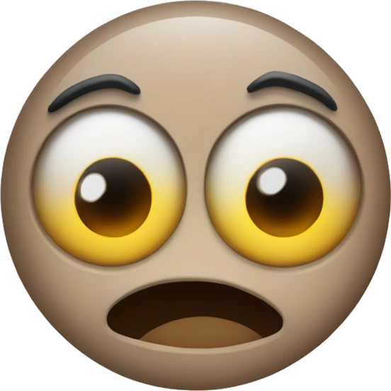 Petrified emoji with wide eyes emoji