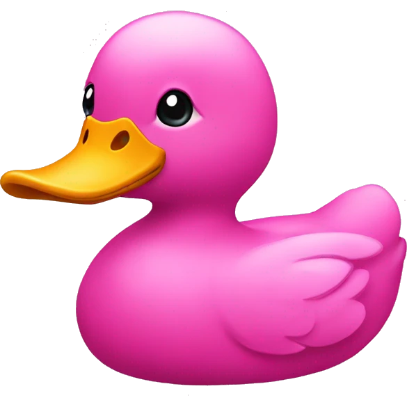 Pink duck emoji