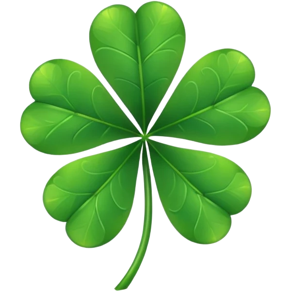 Five leaf clover emoji