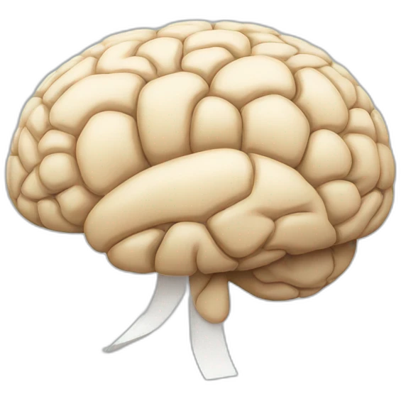 brain with a bandage stuck on it emoji