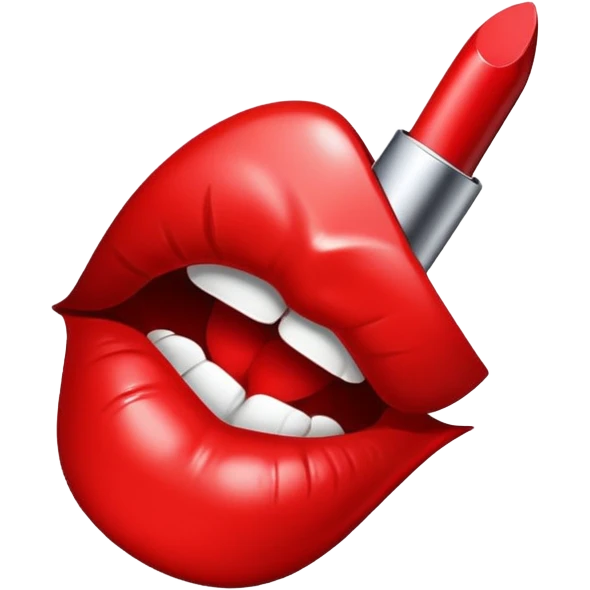 Lipstick mark kiss emoji