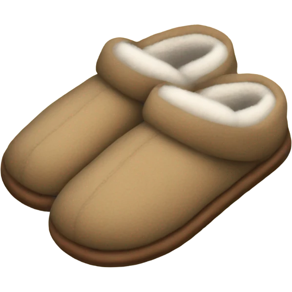 cozy slippers emoji