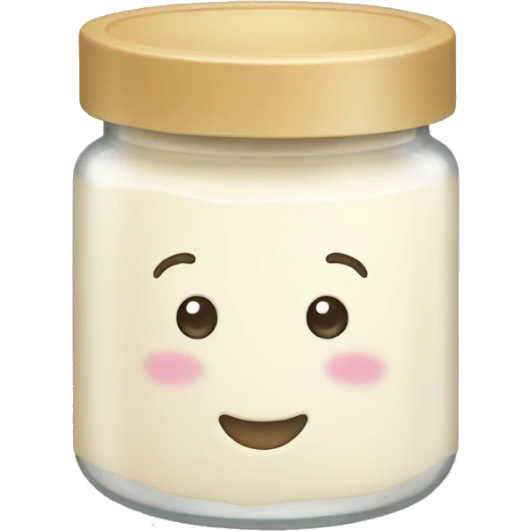 a jar of cream emoji