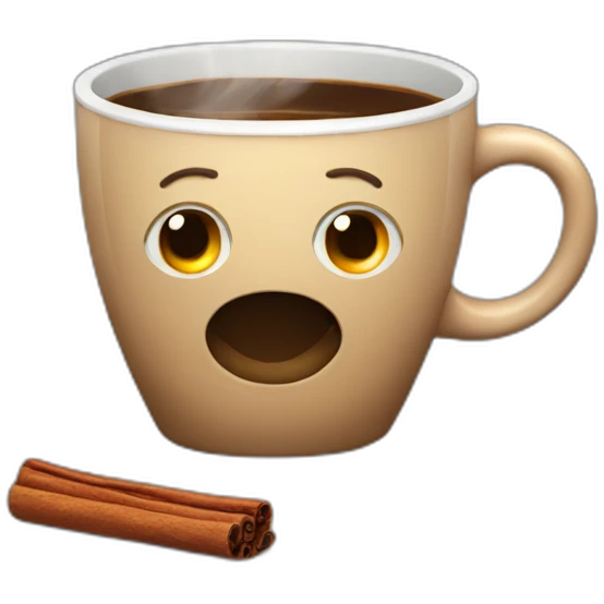 Coffee with cinnamon  emoji