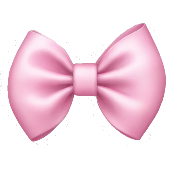 Baby pink bow  emoji