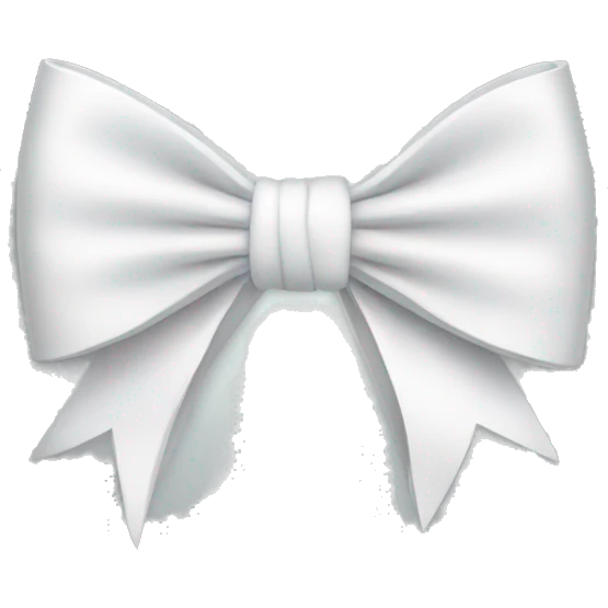 White bow emoji