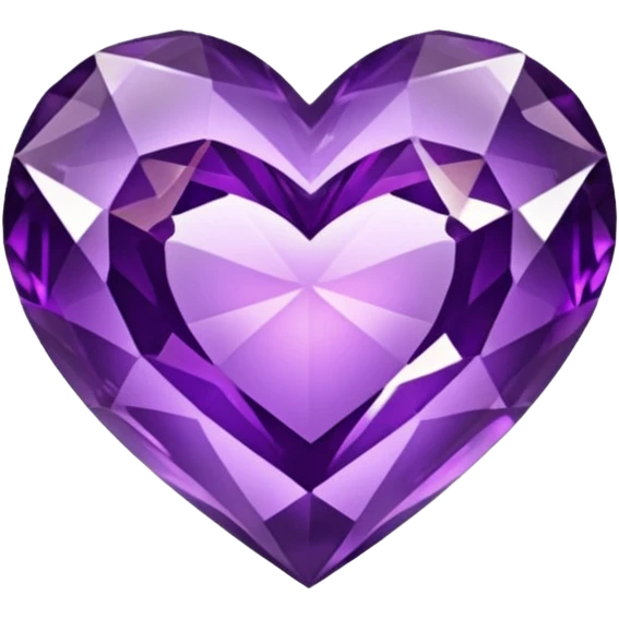 Purple crystal heart emoji