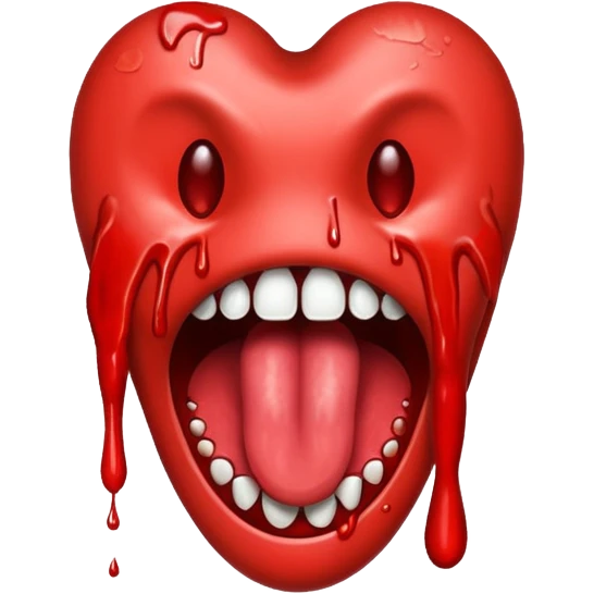 Bloody tongue  emoji