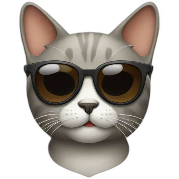 Cat with sunglasses emoji