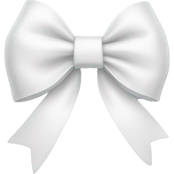 White bow emoji