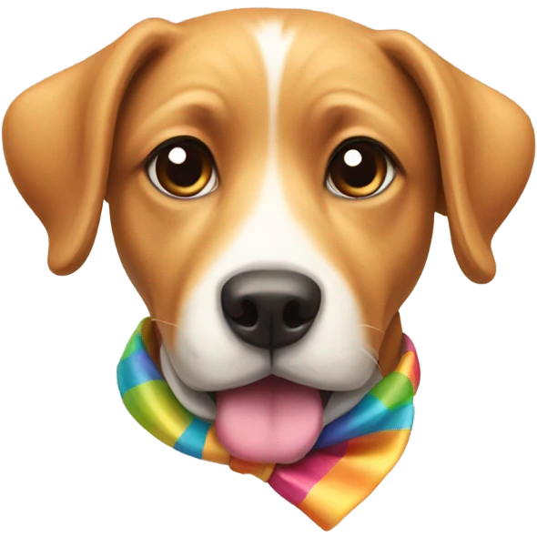 dog with a bow emoji