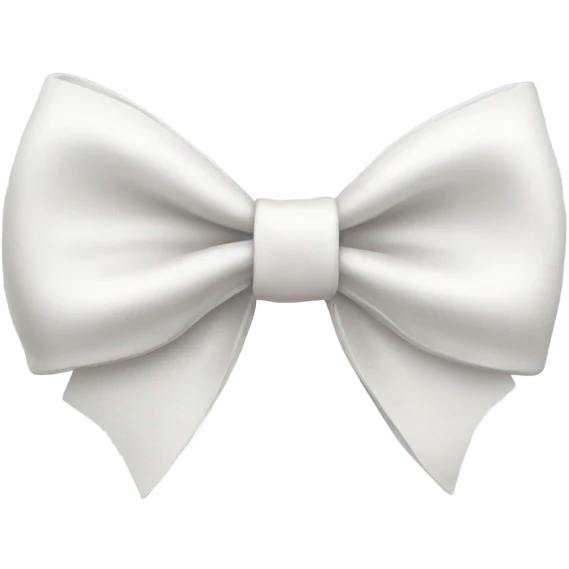 White bow emoji