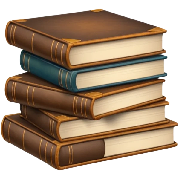 pile of stacked books emoji