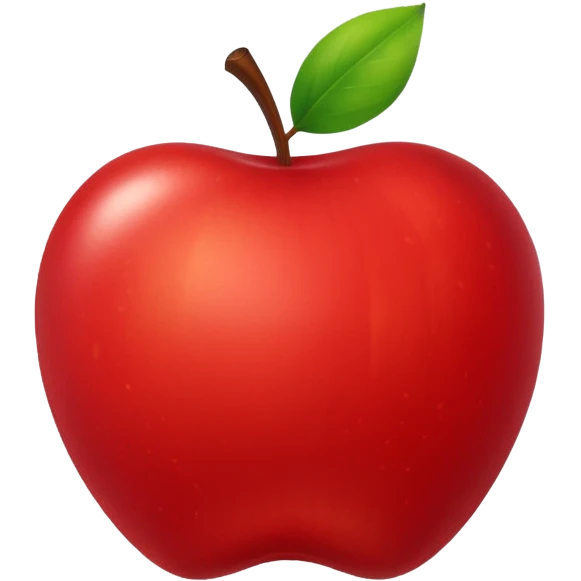 happy apple emoji