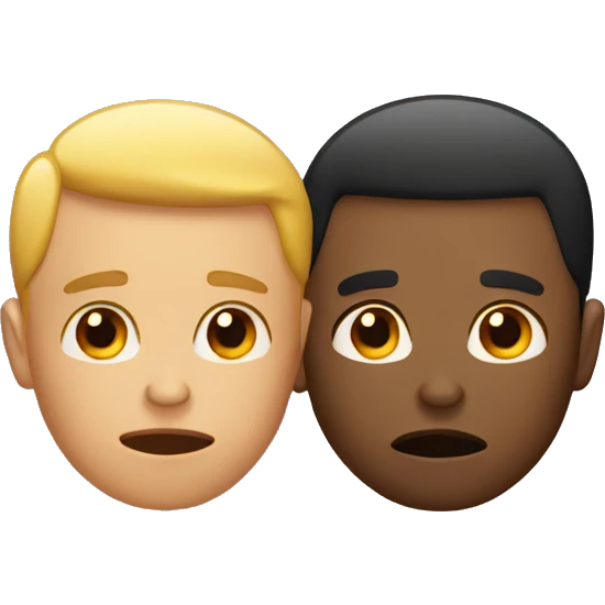 Gay couple sad emoji