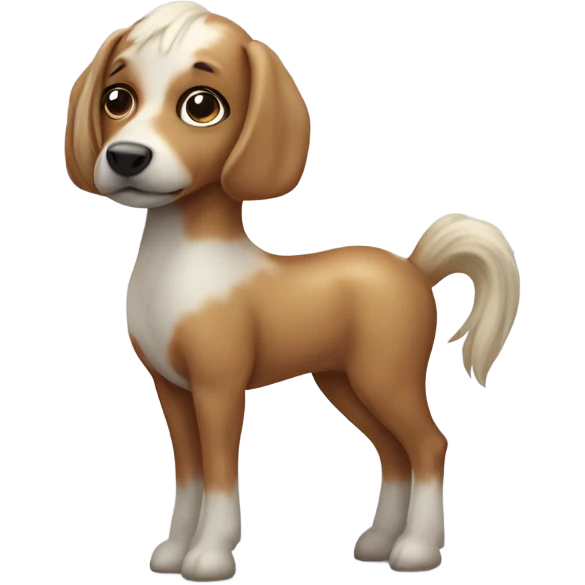 Dog on a pony  emoji