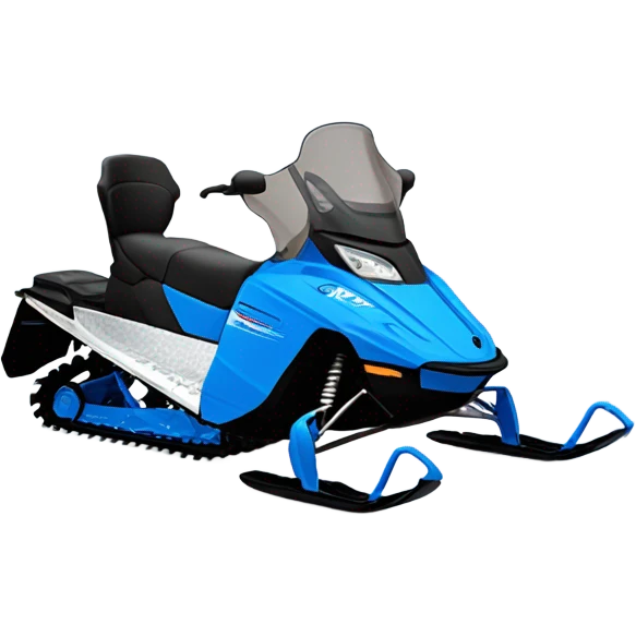 Blue Snowmobile emoji