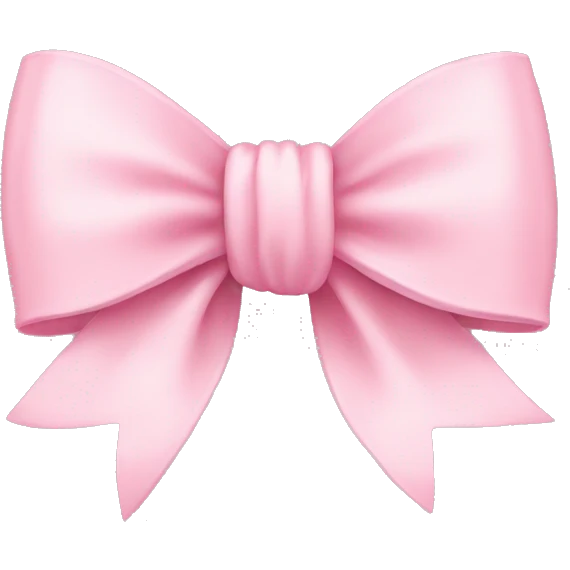 Pastel pink bow emoji
