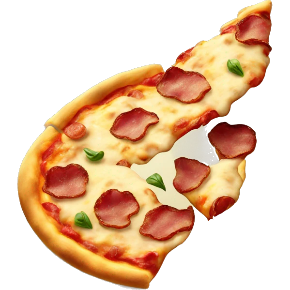 pizza with bacon and potato, size L emoji