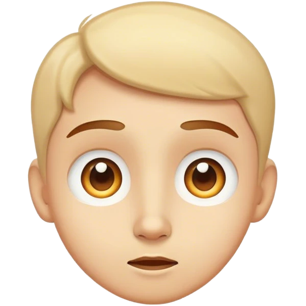 create a face that expresses wonder and curiosity emoji