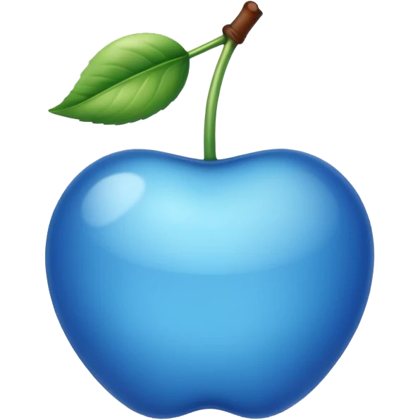 Cerise de couleur bleue  emoji