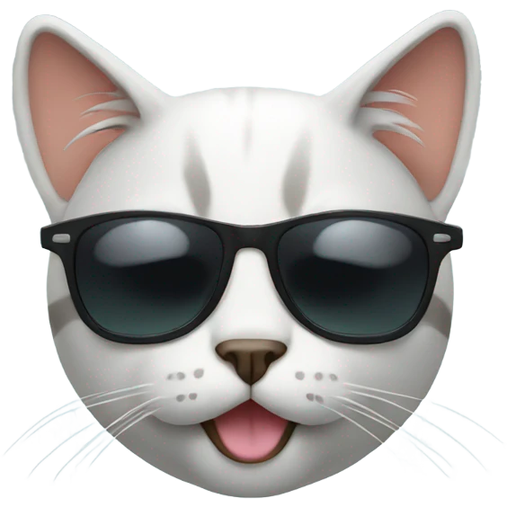 Cat with sunglasses emoji