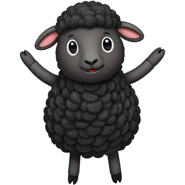 black sheep dancing emoji
