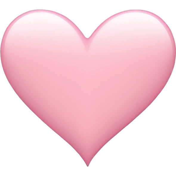 Light pink heart emoji