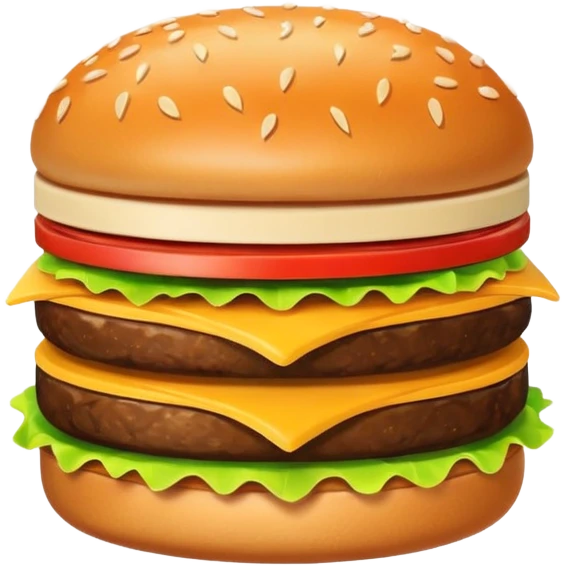 hamburger 2d art style icon emoji