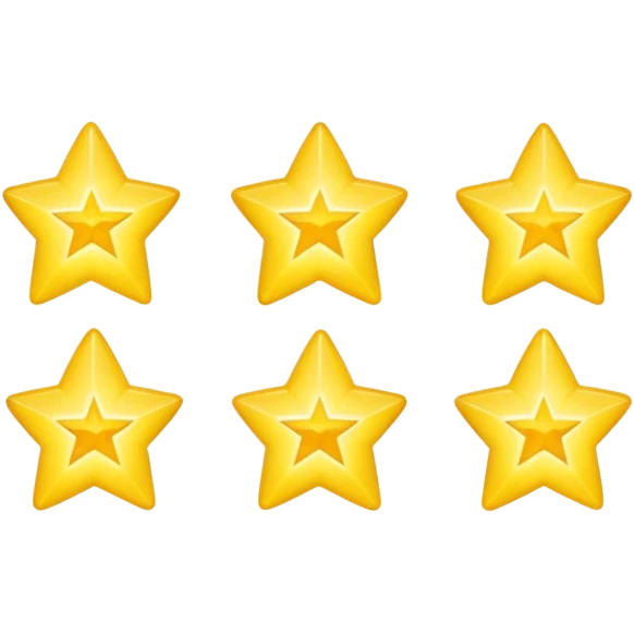 five stars in a row emoji