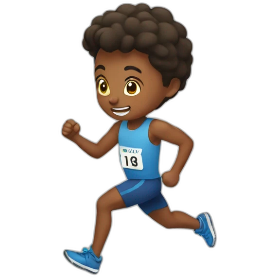 kid runner emoji