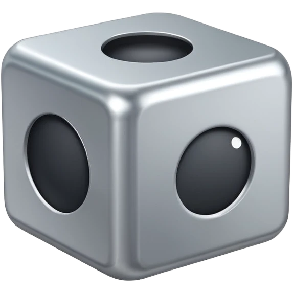 3d cube with rounded edges emoji