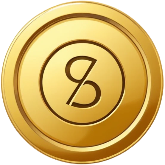 discount badge coin inside "%" emoji