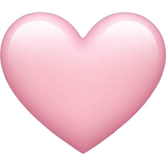 Light pink heart emoji