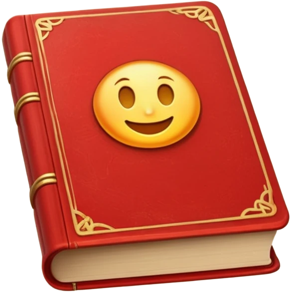 red book, golden glow emoji