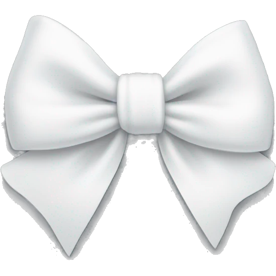 white bow emoji