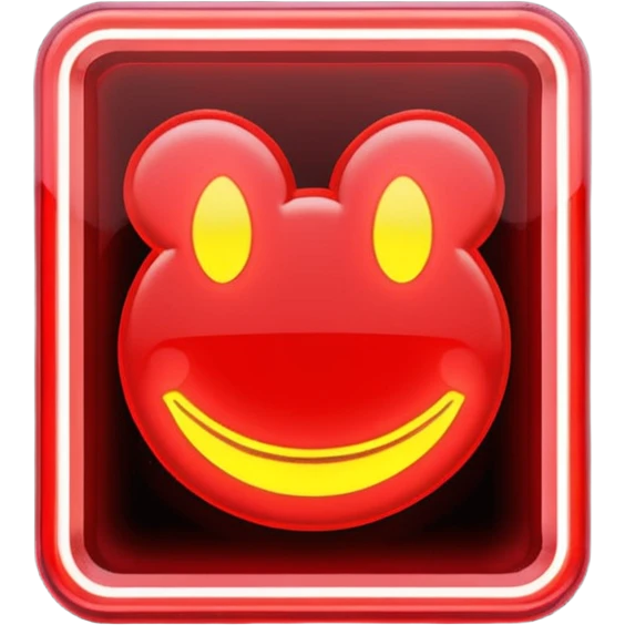  a rectangular neon sign that says RAID emoji