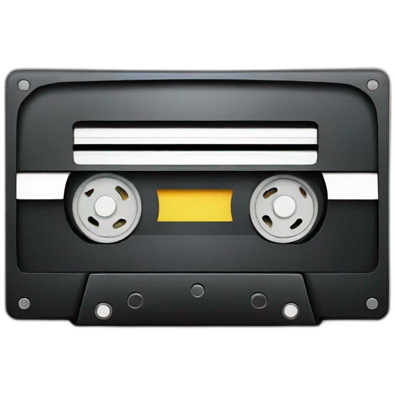 Radio tape emoji