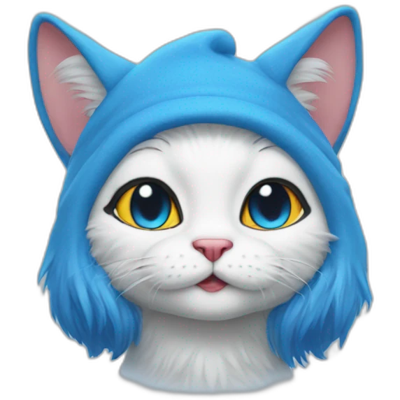 Smurf-cat emoji