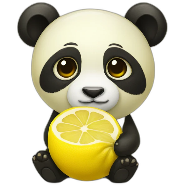 Lemon panda emoji