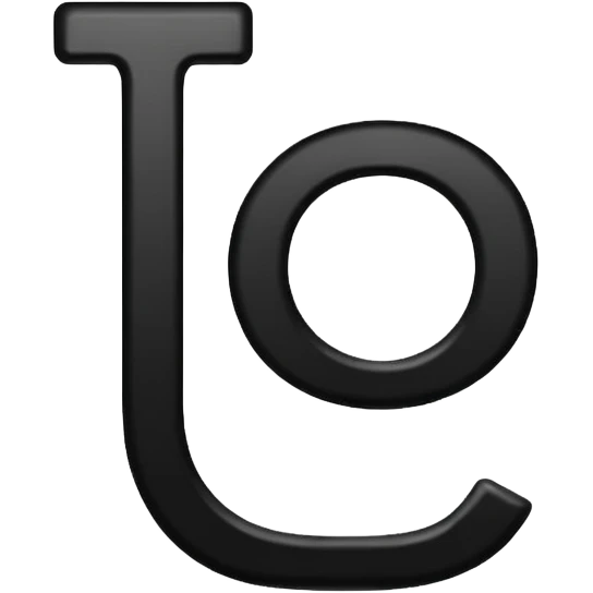 Capital L in black text with yellow background  emoji