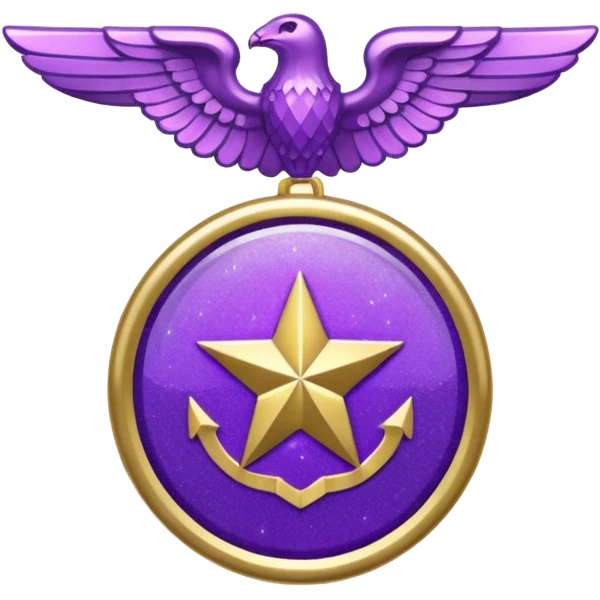 patente militar baixa roxa com glitter emoji
