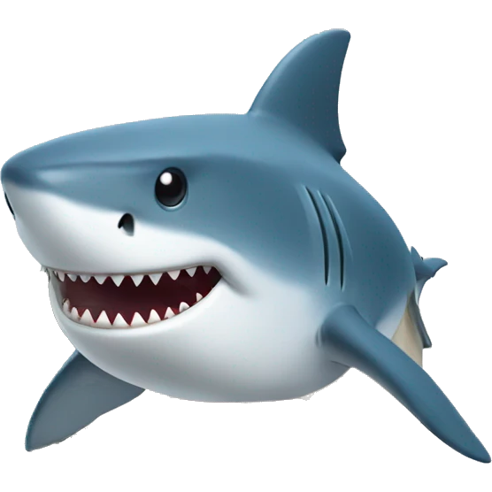 shark with house emoji