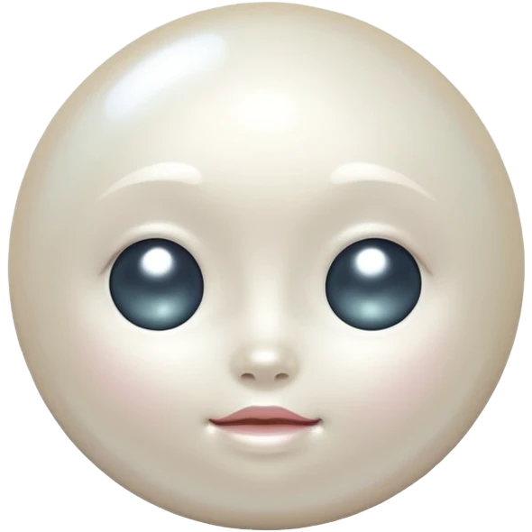 white pearl emoji
