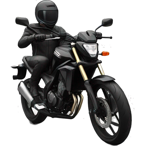 honda cb125r negra sin piloto emoji