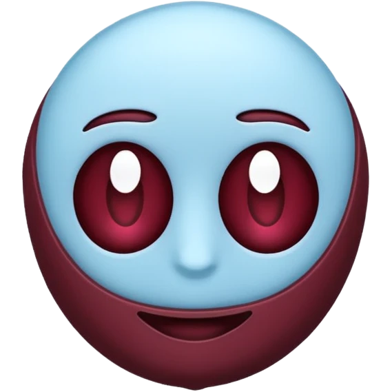 dark burgandy and light blue colour instead   emoji