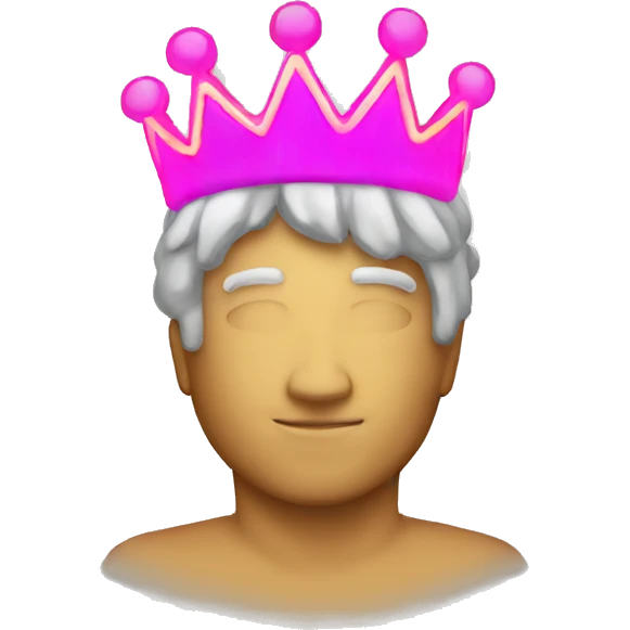Neon crown that says Founder emoji