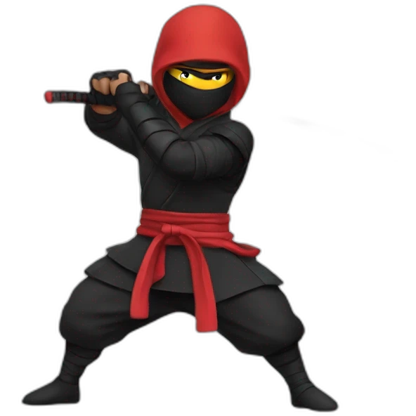 Ninja rouge emoji